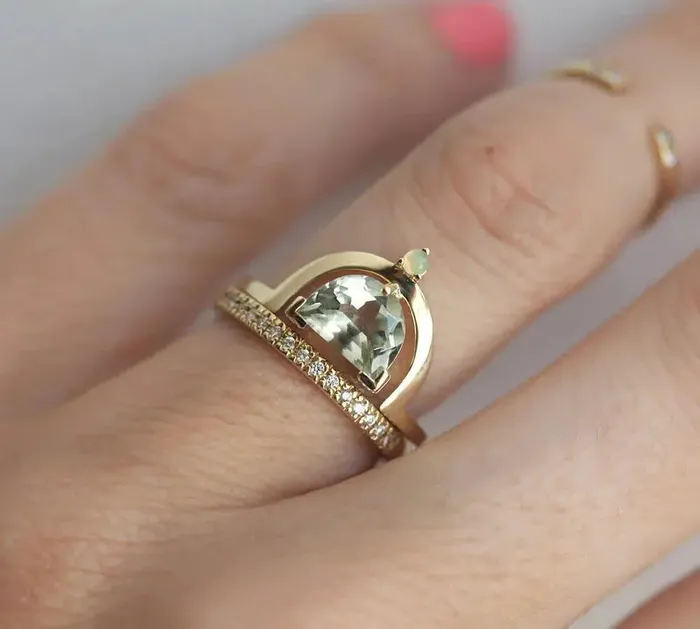 Amethyst Ring Opal Ring Capucinne Rings