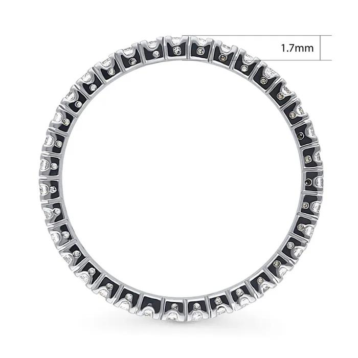 BERRICLE CZ Eternity Ring in Sterling Silver Rings