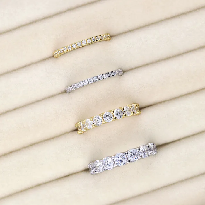 BERRICLE CZ Eternity Ring in Sterling Silver Rings