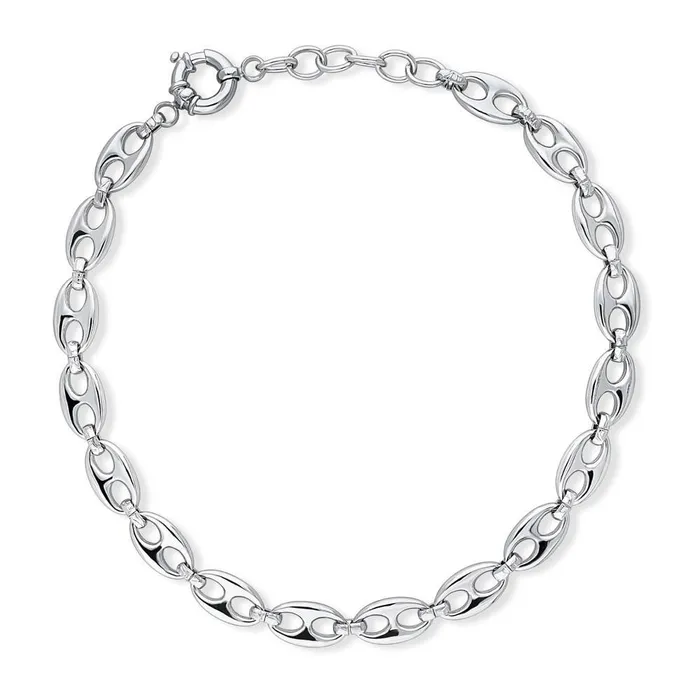 BERRICLE Necklaces Link Chain Necklace in SilverTone 12mm