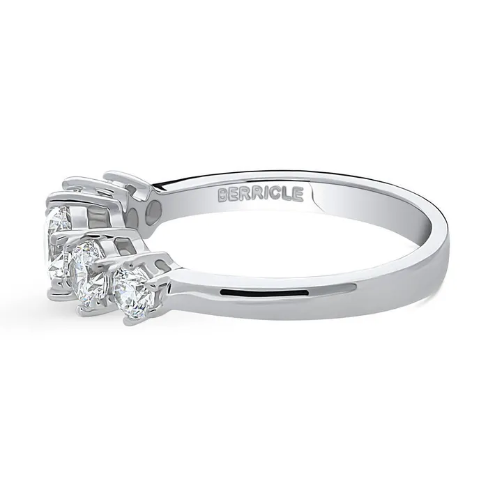 BERRICLE Rings 5Stone CZ Ring in Sterling Silver