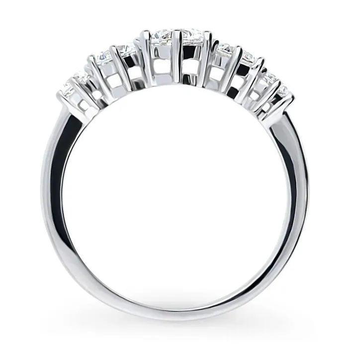 BERRICLE Rings 5Stone CZ Ring in Sterling Silver