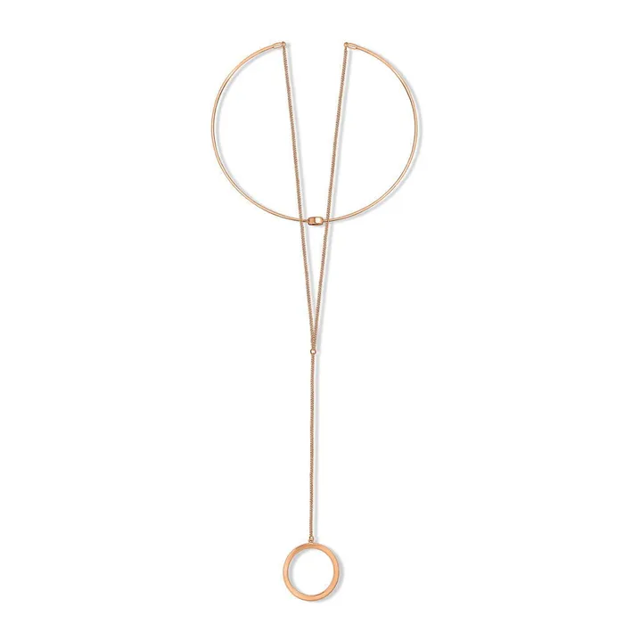 BERRICLE Rings Open Circle Layered Choker
