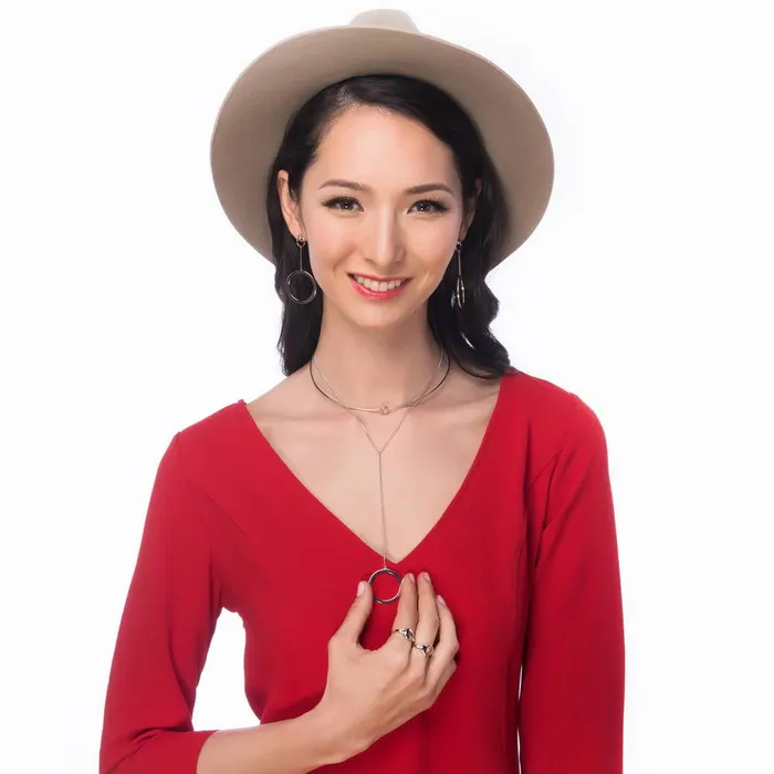 BERRICLE Rings Open Circle Layered Choker