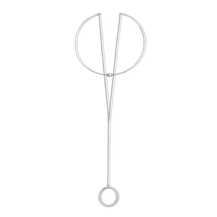 BERRICLE Rings Open Circle Layered Choker