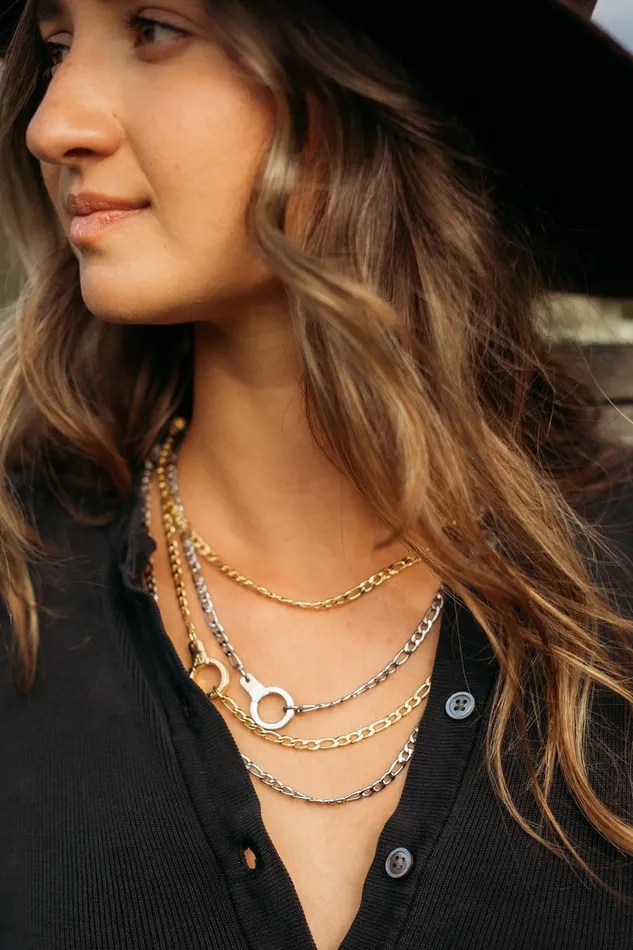Between Here Gone Necklace with Cuff Keeper Air and Anchor Necklaces
