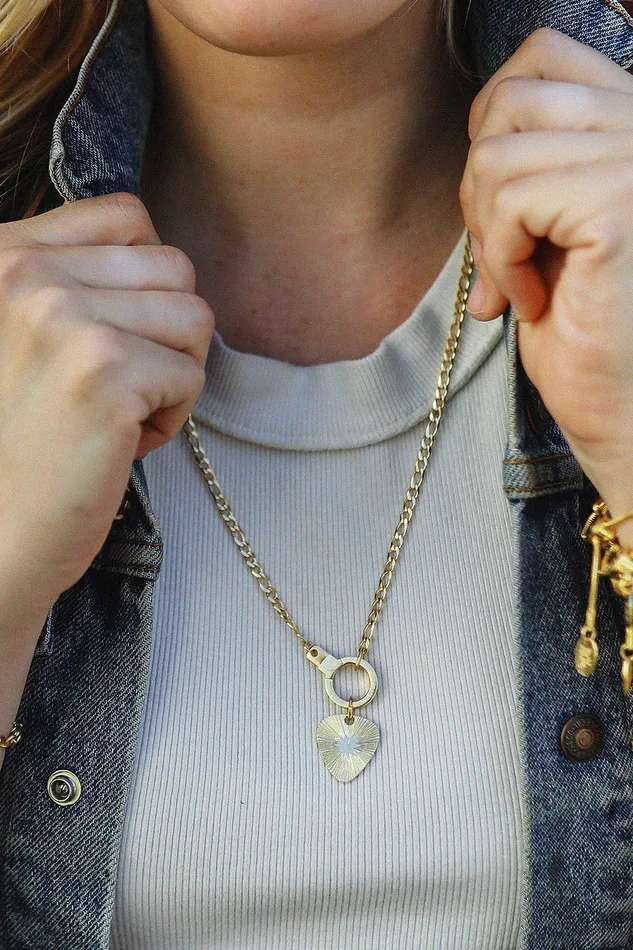 Between Here Gone Necklace with Cuff Keeper Air and Anchor Necklaces
