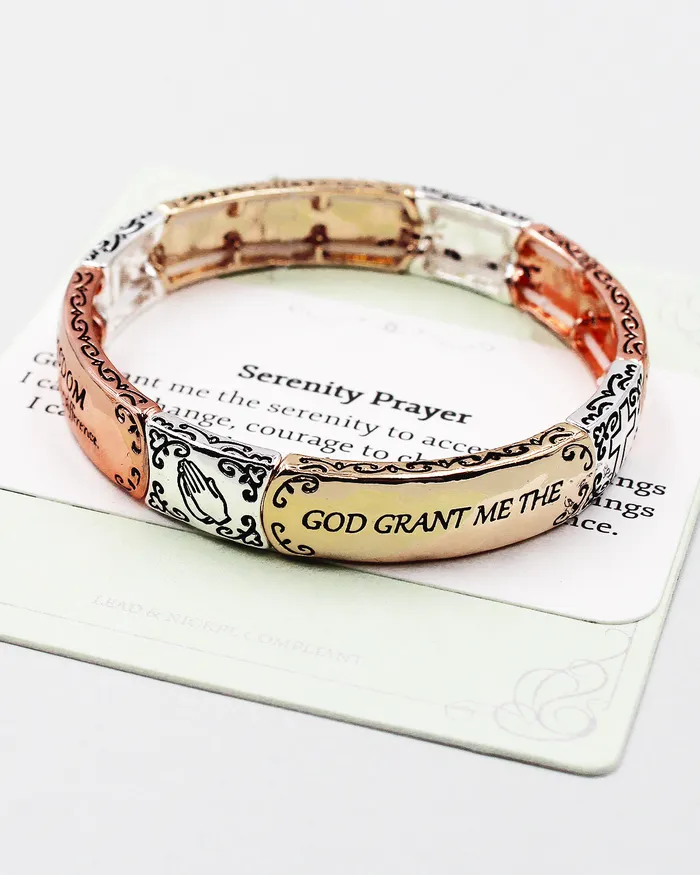 Bracelets check052722 SERENITY PRAYER Stretch Bracelet