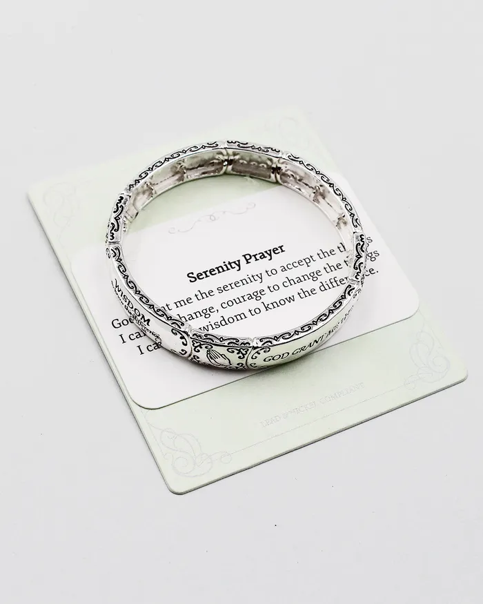 Bracelets check052722 SERENITY PRAYER Stretch Bracelet