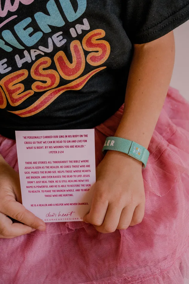 Bracelets Dear Heart Jesus Heals Kids Bracelet