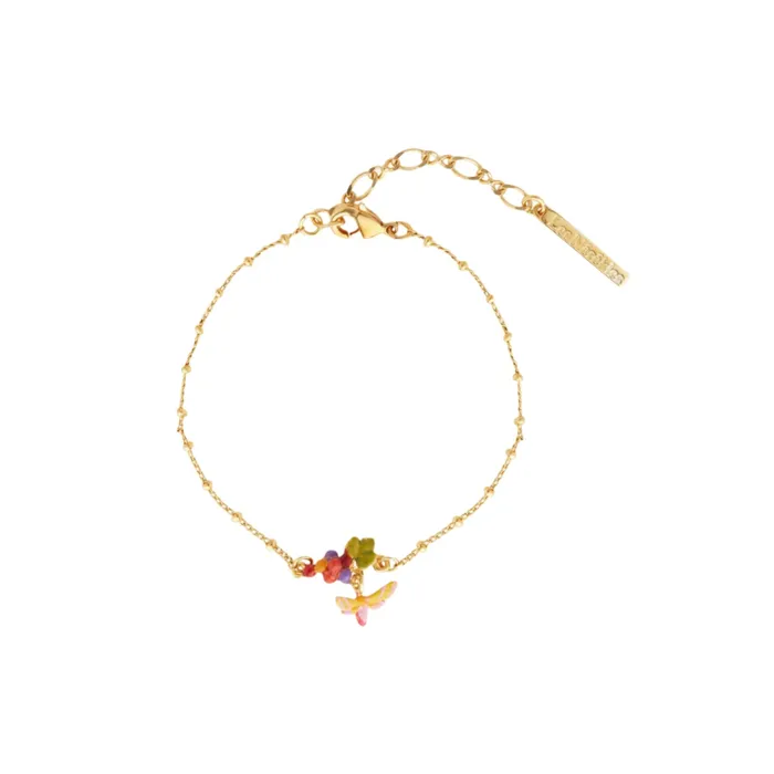 Bracelets Les Nereides Grapes Vine Leaf And Butterfly Fine Bracelet Les Nereides