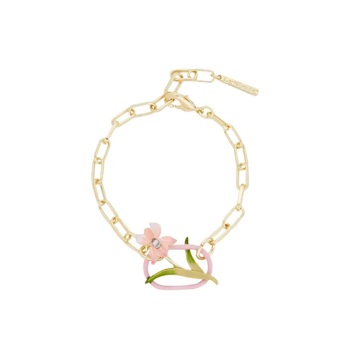 Bracelets Les Nereides Les Nereides Powder Pink Iris Bracelet
