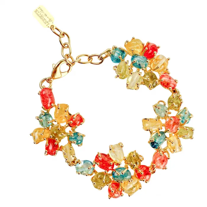 Bracelets Lionette Lionette Hyacinth Flower Bracelet in Garden