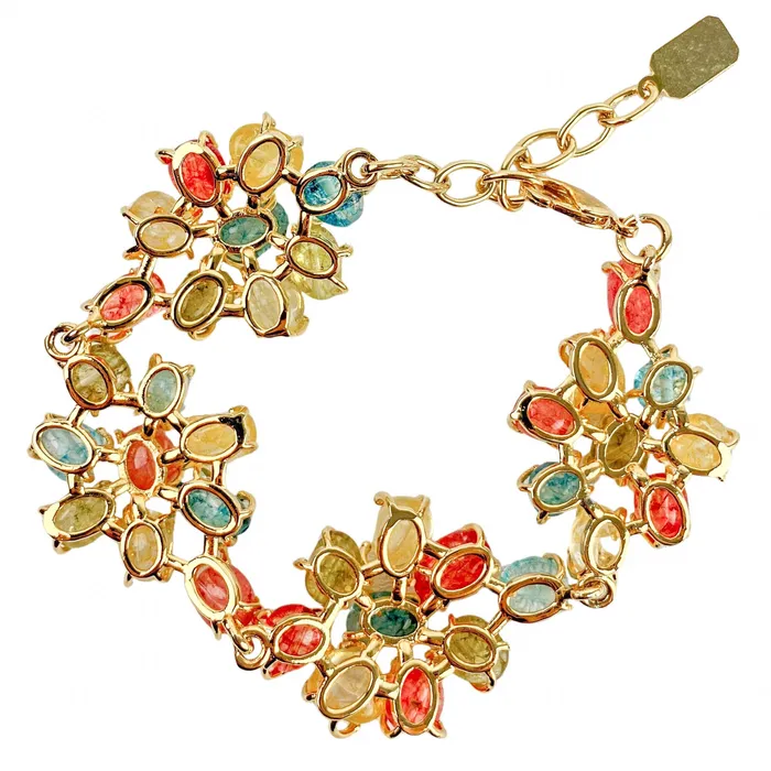 Bracelets Lionette Lionette Hyacinth Flower Bracelet in Garden