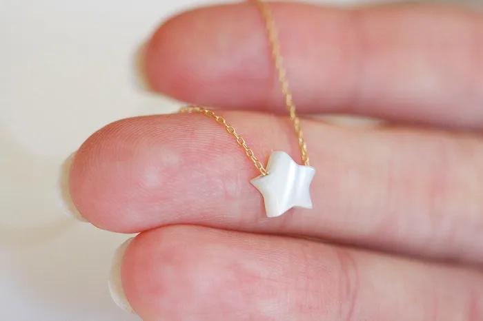 Capucinne Necklaces Noah Star Shaped Pearl Necklace