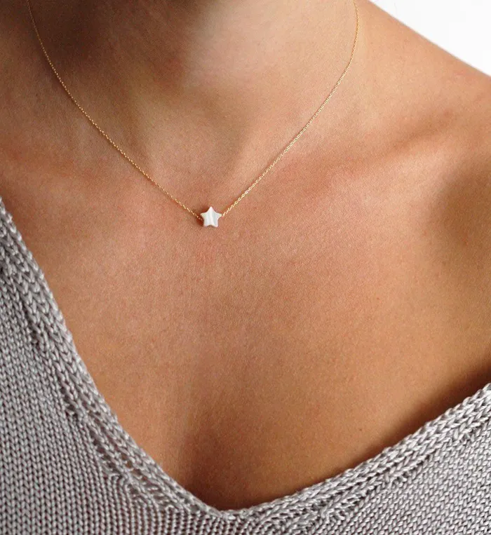 Capucinne Necklaces Noah Star Shaped Pearl Necklace
