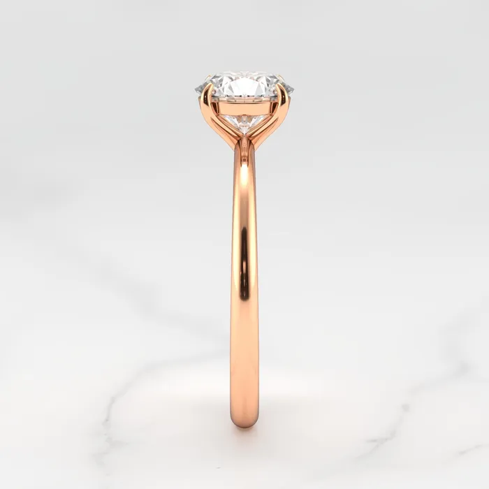 Capucinne Round Solitaire Diamond Ring Rings