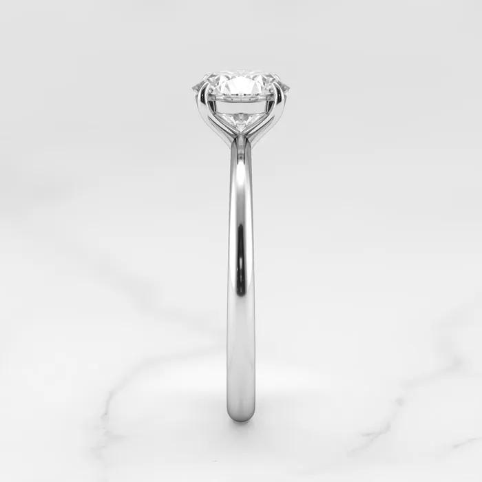 Capucinne Round Solitaire Diamond Ring Rings