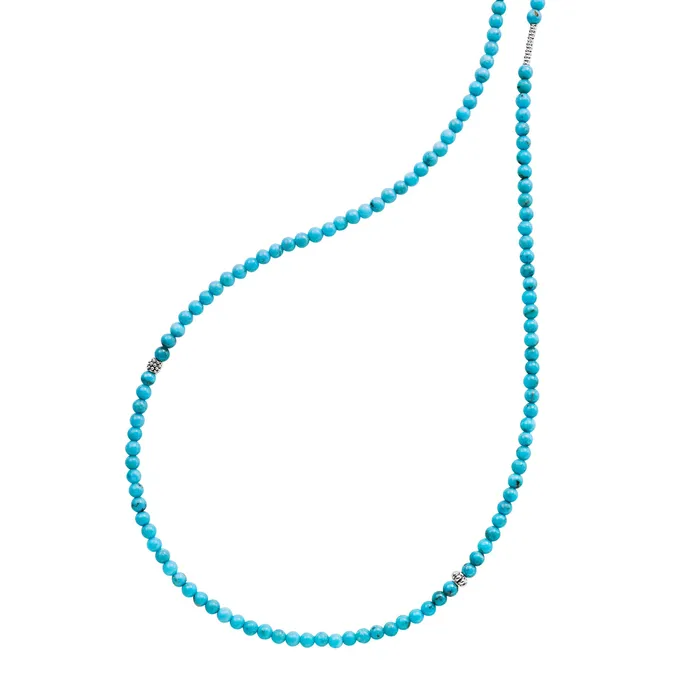 Caviar Icon Turquoise Necklace Lagos Necklaces