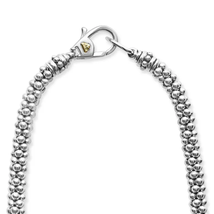 Caviar Lux Diamond Oval Caviar Necklace LAGOS Necklaces