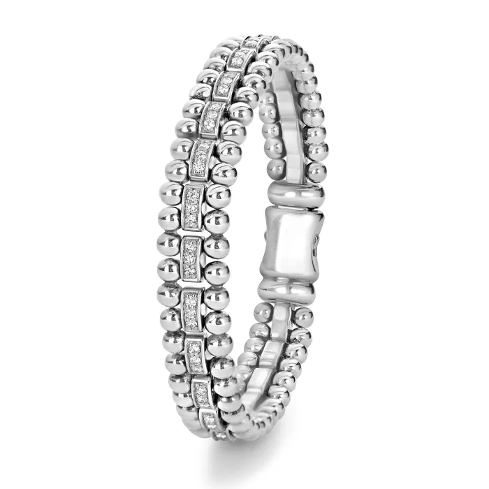Caviar Spark Diamond Link Bracelet 9mm LAGOS Bracelets
