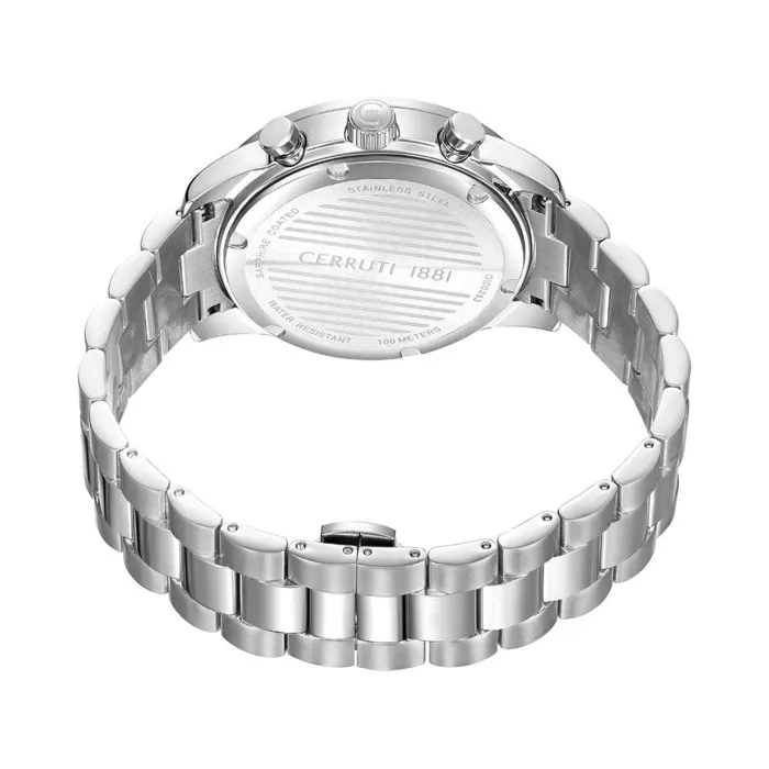 Cerruti Bracelets Cerruti 1881 Turchino Gents Chronograph Black Dial Stainless Steel Silver Watch