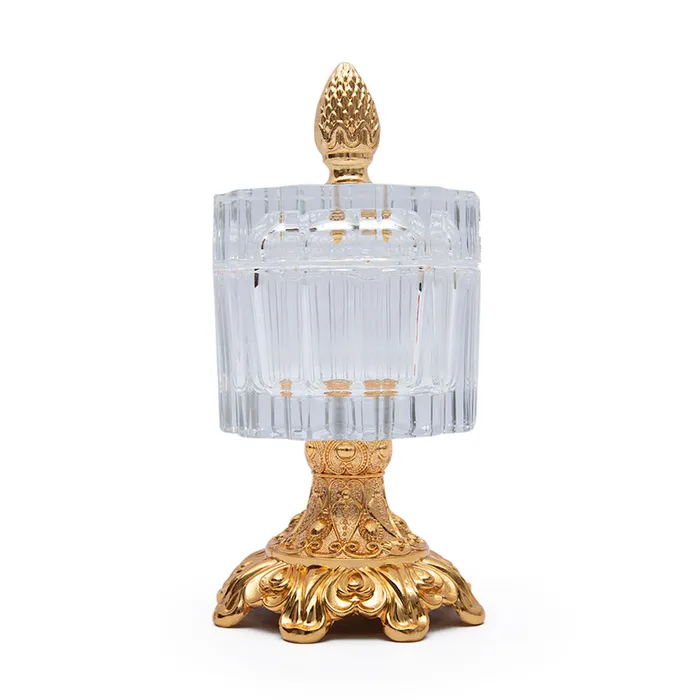 Cristal De Paris PreStyled Sets Cristal De Paris Candybox Facette L Gold Button Gold Metal Leg