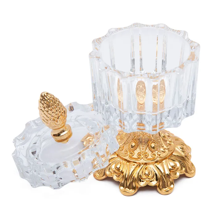 Cristal De Paris PreStyled Sets Cristal De Paris Candybox Facette L Gold Button Gold Metal Leg