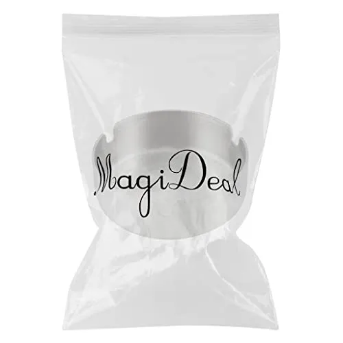 Dropshipped via Social Commerce Network MILAAN Round Shape Ashtray Stainless Steel Car Cigarette Cigar Smoking Ash Tray L Bracelets