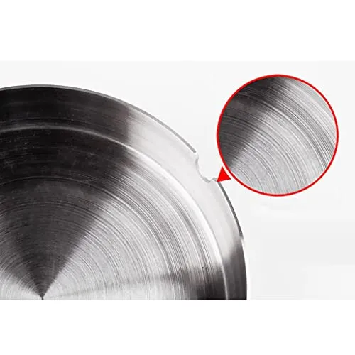 Dropshipped via Social Commerce Network MILAAN Round Shape Ashtray Stainless Steel Car Cigarette Cigar Smoking Ash Tray L Bracelets