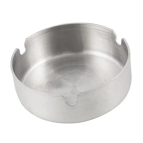 Dropshipped via Social Commerce Network MILAAN Round Shape Ashtray Stainless Steel Car Cigarette Cigar Smoking Ash Tray L Bracelets