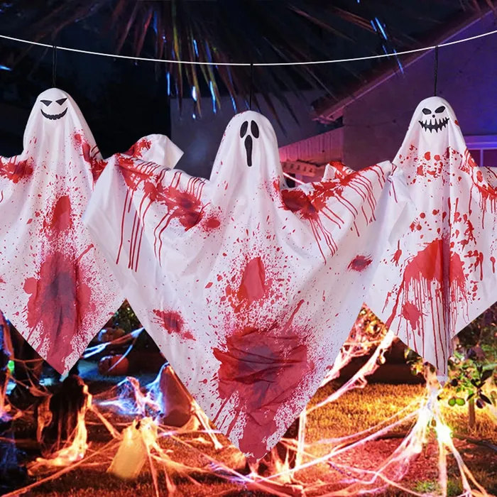 Dropshipped via Social Commerce Network Necklaces ATORSE Hanging Ghost Decoration Hanging Pendant for Haunted House Window Front Yard Style B