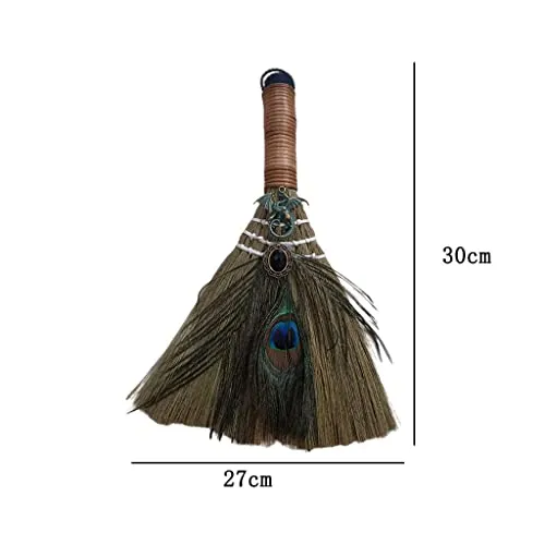 Dropshipped via Social Commerce Network Necklaces TOG Hanging Witch Altar Broom Feather Tree for Wall Halloween BroomsHome Garden Home Decor Decals Stickers Vinyl Art