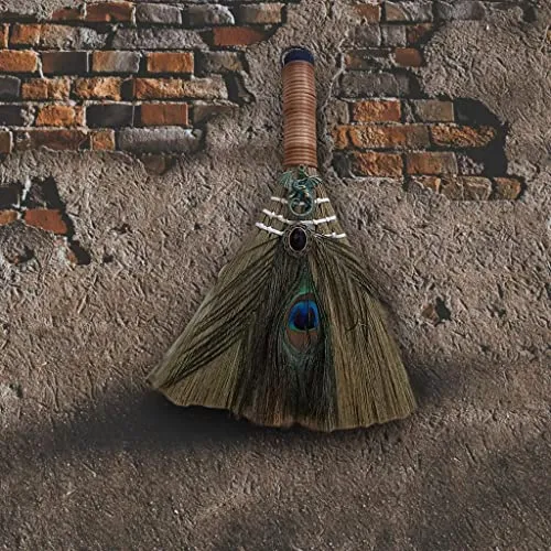 Dropshipped via Social Commerce Network Necklaces TOG Hanging Witch Altar Broom Feather Tree for Wall Halloween BroomsHome Garden Home Decor Decals Stickers Vinyl Art