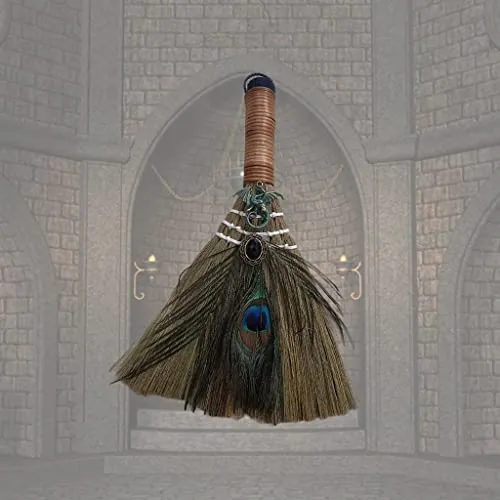 Dropshipped via Social Commerce Network Necklaces TOG Hanging Witch Altar Broom Feather Tree for Wall Halloween BroomsHome Garden Home Decor Decals Stickers Vinyl Art