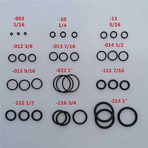 Dropshipped via Social Commerce Network Rings ATORSE ScunaNitrox ORing Kit 12 Sizes 170 Pcs 70 DURO for Dive Tank Valve Hoses