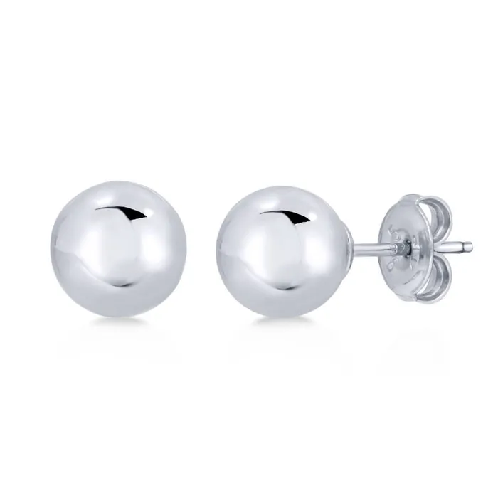Earrings BERRICLE Ball Bead Stud Earrings in Sterling Silver