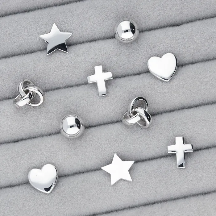 Earrings BERRICLE Ball Bead Stud Earrings in Sterling Silver