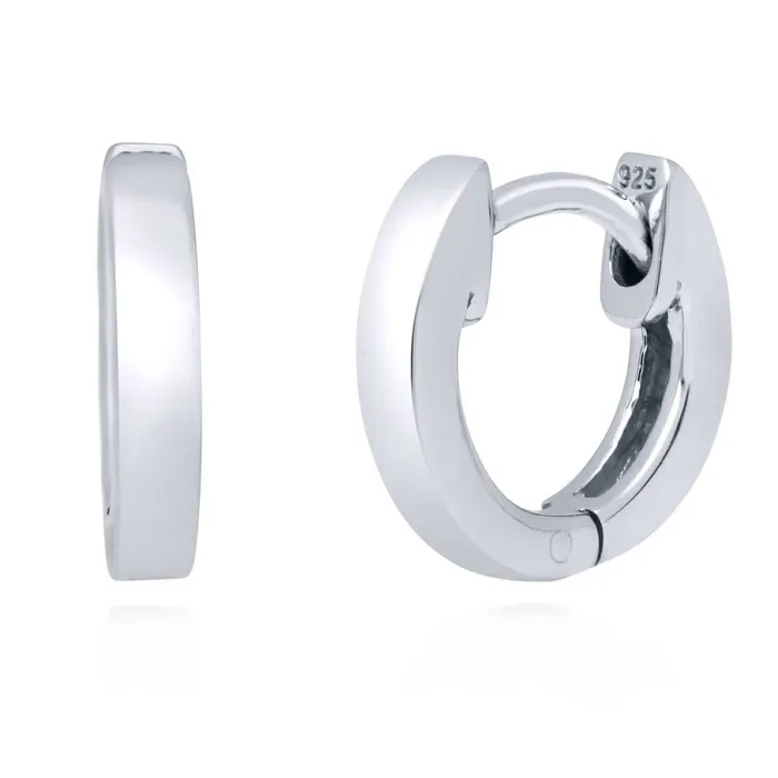 Earrings BERRICLE Mini Huggie Earrings in Sterling Silver 045