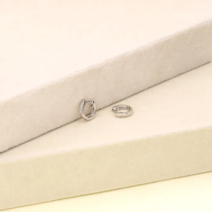 Earrings BERRICLE Mini Huggie Earrings in Sterling Silver 045