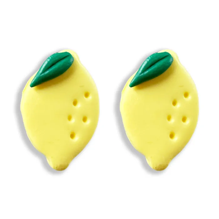 Earrings Clay Lemon Stud Earrings Prep Obsessed FP