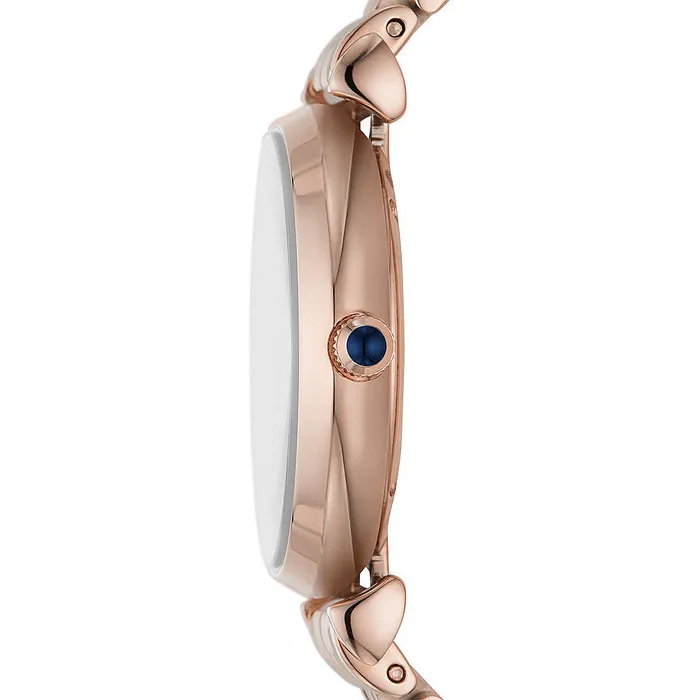 Earrings Emporio Armani Emporio Armani Womens TwoHand Rose GoldTone Stainless Steel Watch