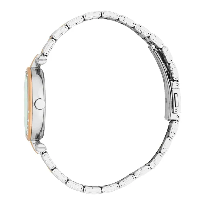 Earrings Esprit Esprit Laila ll Womens Green Dial Silver Rose Gold Watch