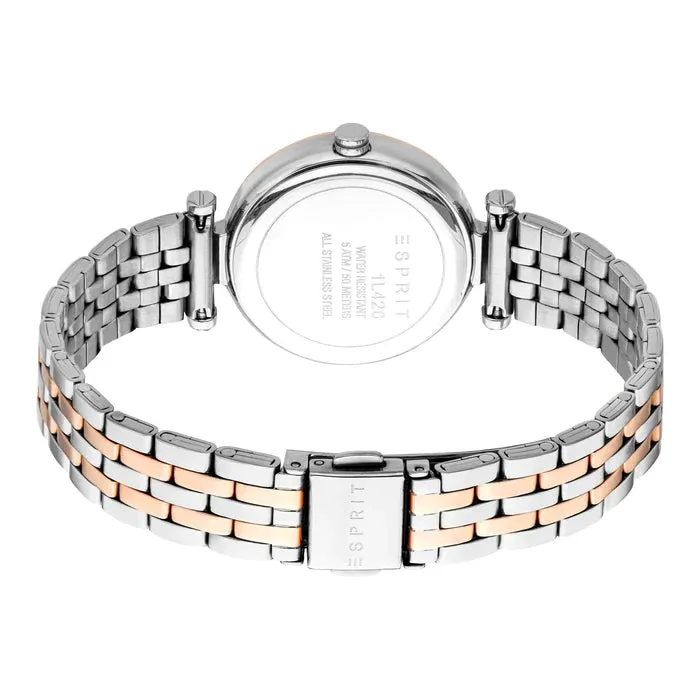 Earrings Esprit Esprit Laila ll Womens Green Dial Silver Rose Gold Watch