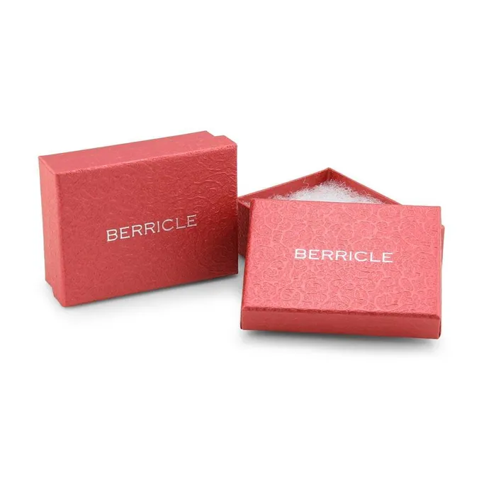 Earrings Hexagon Medium Hoop Earrings in Sterling Silver 079 BERRICLE