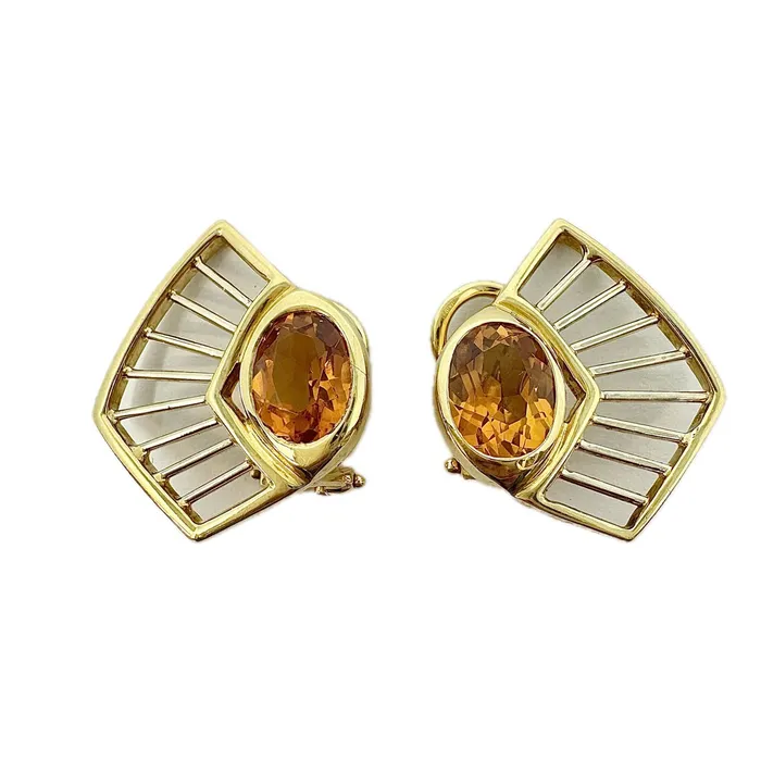 Earrings Manfredi Manfredi 18K Gold and Citrine Earrings