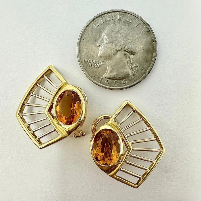 Earrings Manfredi Manfredi 18K Gold and Citrine Earrings