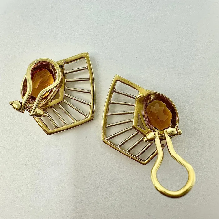 Earrings Manfredi Manfredi 18K Gold and Citrine Earrings
