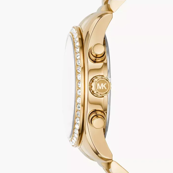 Earrings Michael Kors Michael Kors Lexington Lux Chronograph Ladies GoldTone Stainless Steel Watch