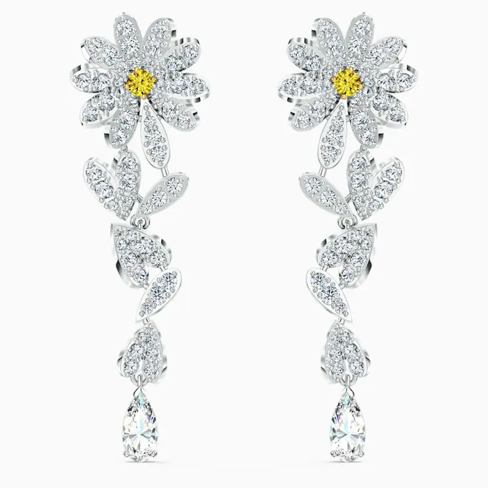 Earrings Swarovski SwarovskiEternal Flower Pierced EarringsYellowOne Size